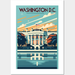 A Vintage Travel Art of Washington DC - US Posters and Art